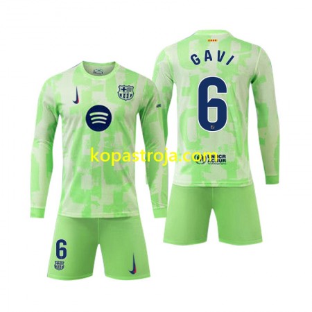 Billiga Fotbollströjor FC Barcelona Gavi 6 Barn Tredje tröja 2024/25 Långärmad